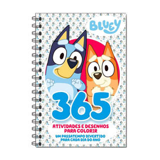 Livro Bluey 365 Atividades e Desenhos para Colorir 01 Editora On-line - 9786561264075 em Oferta na Shopee