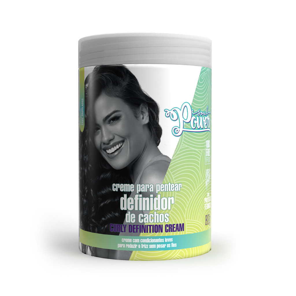 Creme para Pentear Curly Definition Cream Soul Power - Define e Reduz o Frizz - 800g em Oferta na Shopee
