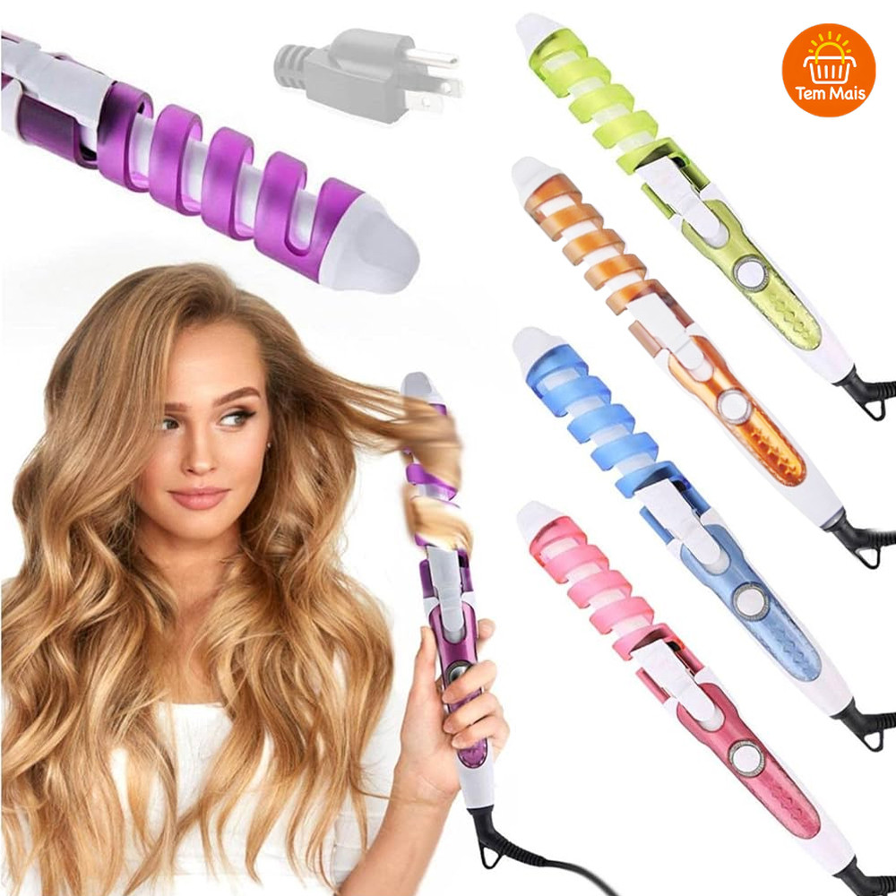 Cacheador de Cabelo 220V Tecnologia Cerâmica - Modelador de Cachos e Ondas para Salão de Beleza em Oferta na Shopee