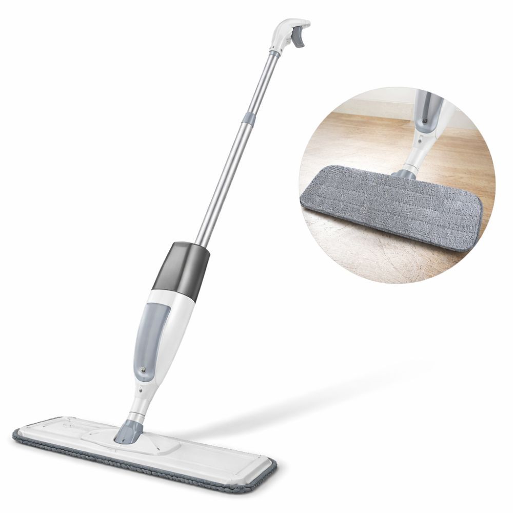 Mop Spray Inox Com Reservatório Rodo Mágico Limpa E Seca 360