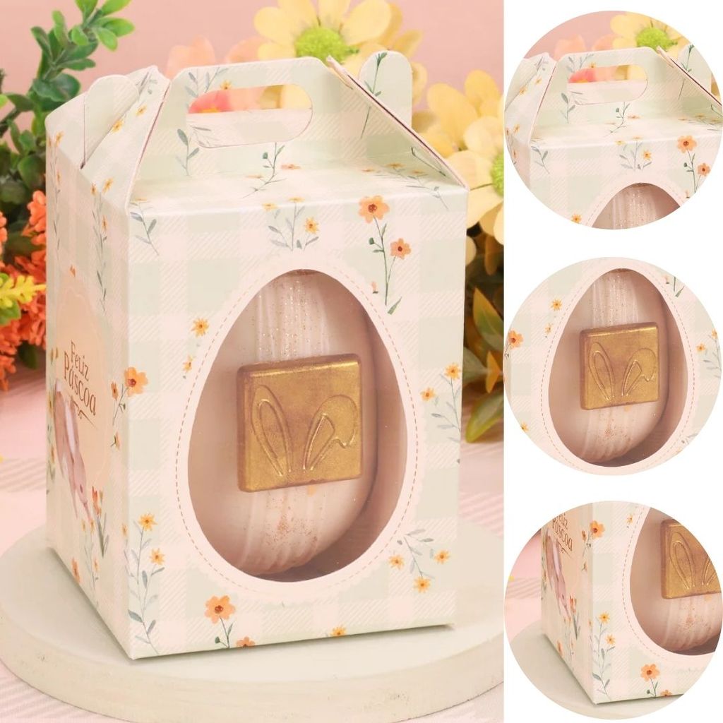 10 CAIXA PARA OVO EM PÉ 100/150G FLORIR 5681 ( PASCOA JANGO 2026 ) em Oferta na Shopee
