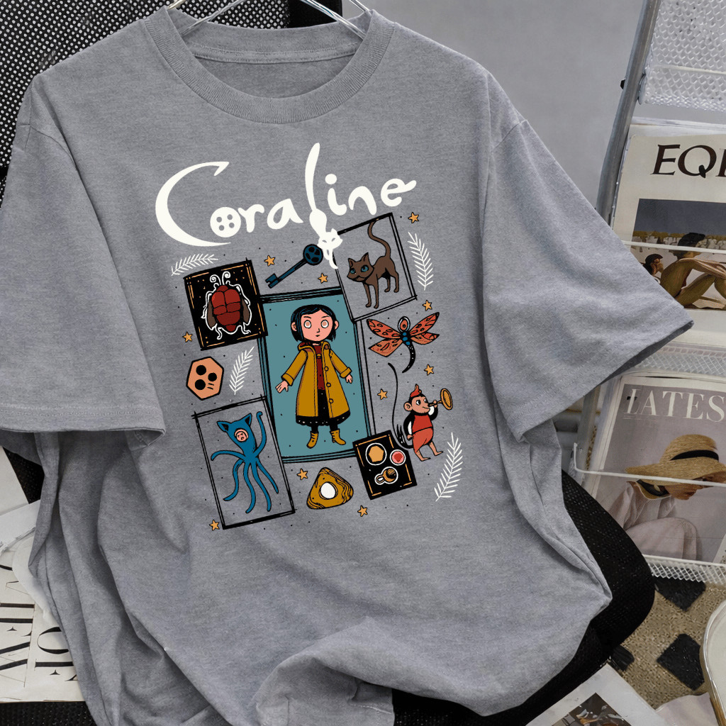 Camisa Camiseta Unissex Coraline Desenho Filme  StreetWear Premium Despache Agil Atendimento 24 Horas