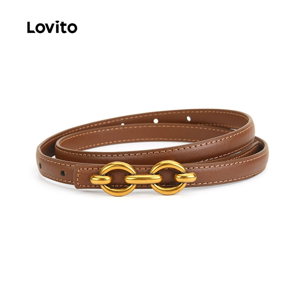 (NEW) Lovito Casual Classic e Versátil Cinto LFA111098