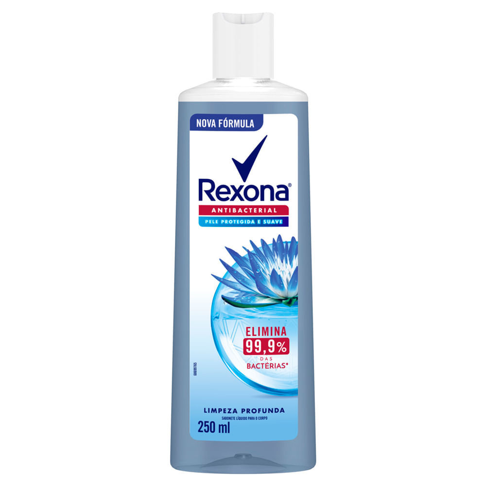Sabonete Líquido Rexona Antibacterial Limpeza Profunda 250ml