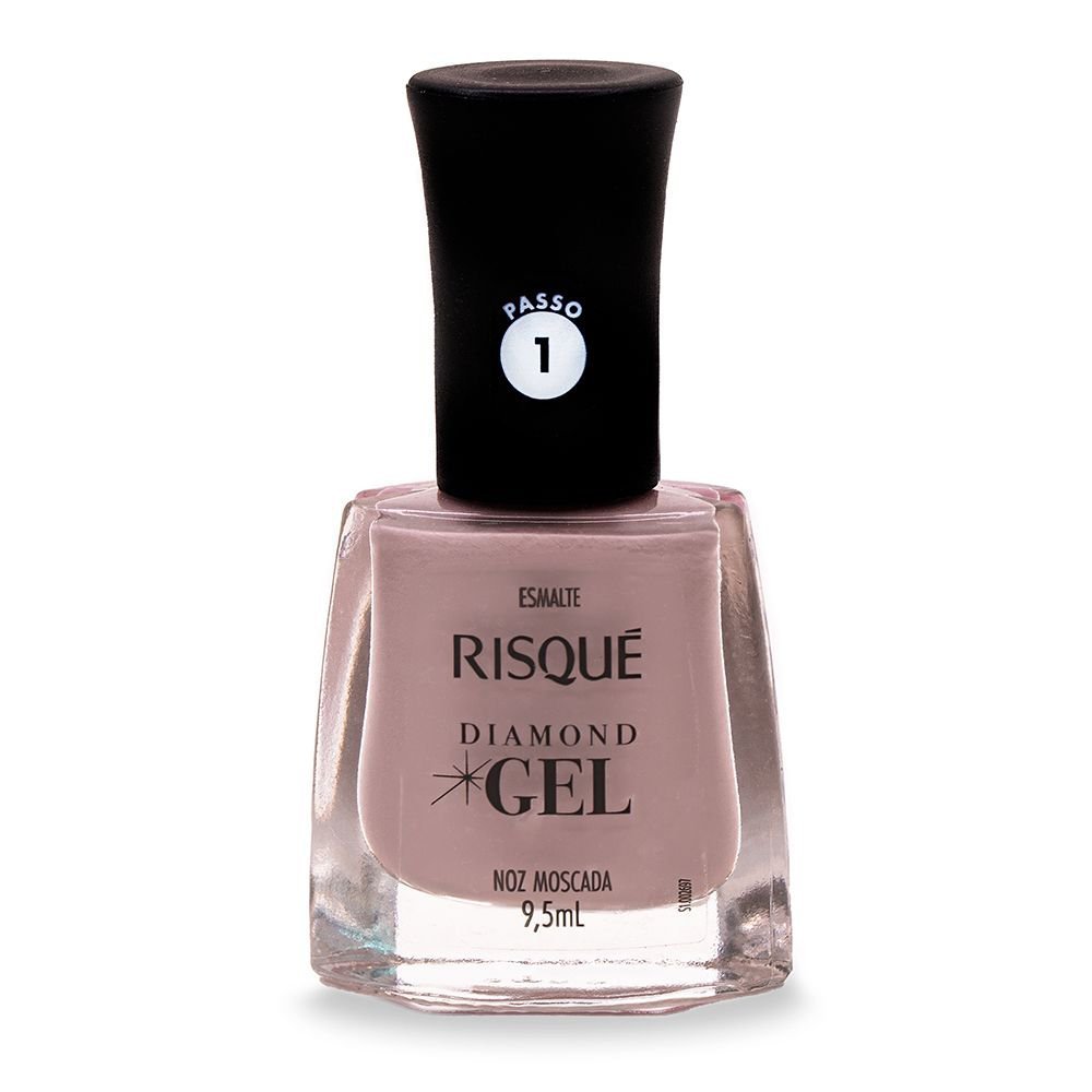 Esmalte Risqué Diamond Gel Noz Moscada 9,5ml