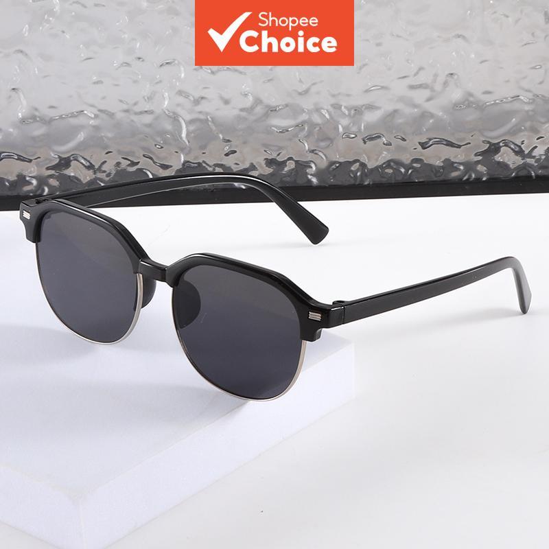 Crianças Redondas Meia Borda Óculos De Sol Na Moda Meninos Meninas Estilo Rua Legal Presente em Oferta na Shopee