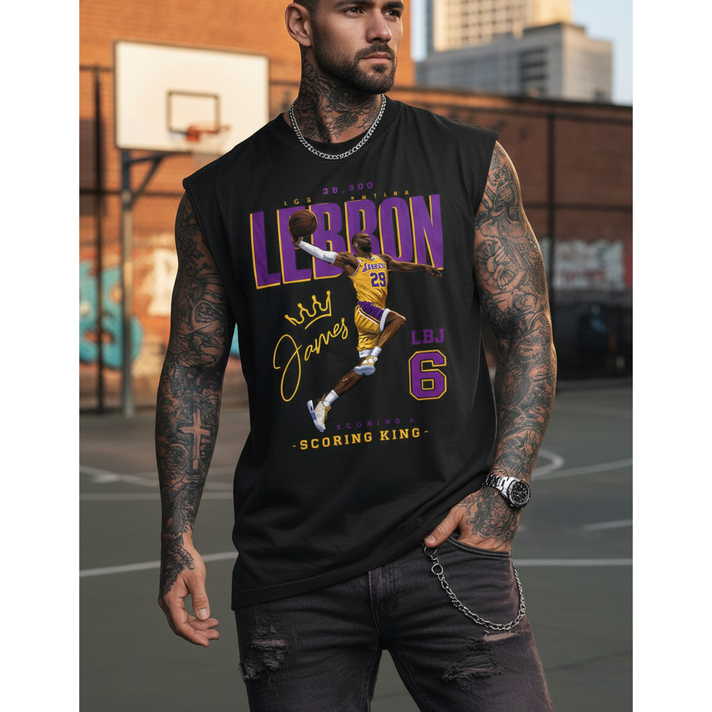 Camiseta Regata Oversized  Basquete Lebrom James