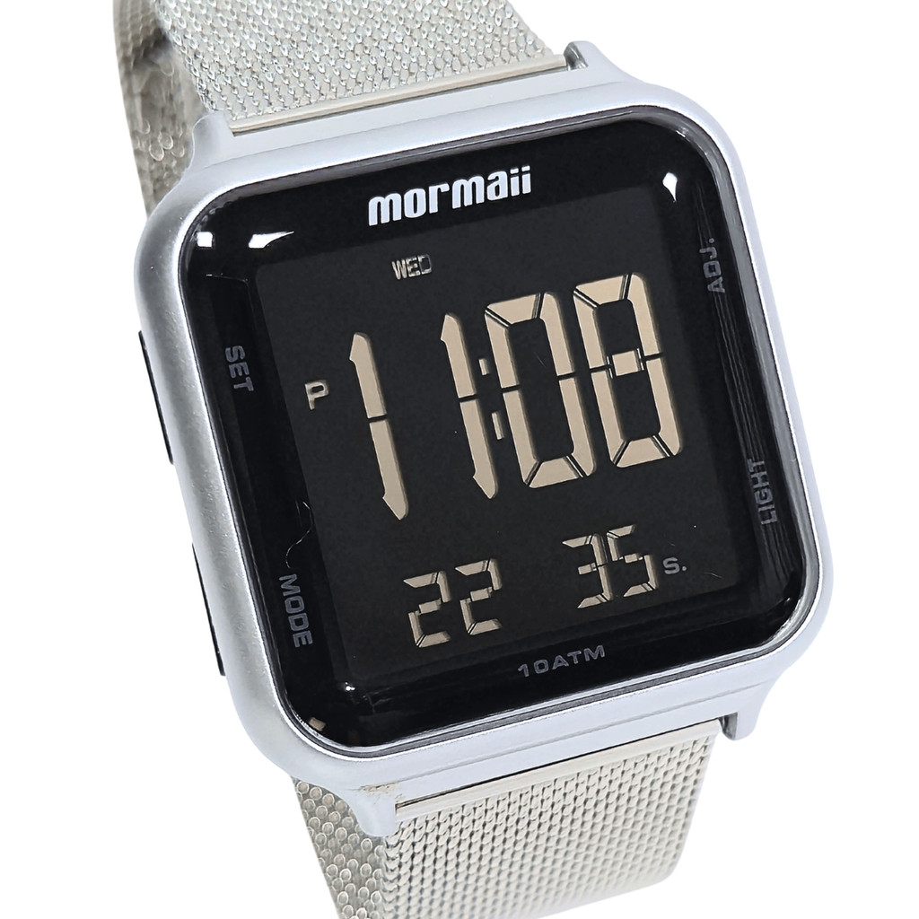 Relógio Mormaii Unissex Digital Prateado MO6600AK/7K em Oferta na Shopee