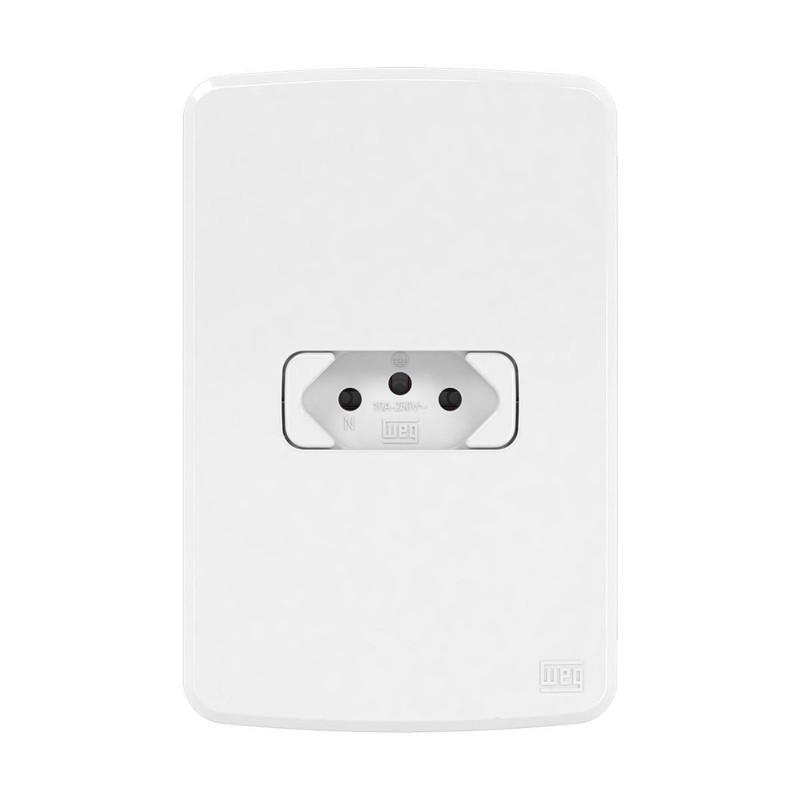 Conjunto Tomada Simples 2p+t 20a Composé Branco Weg