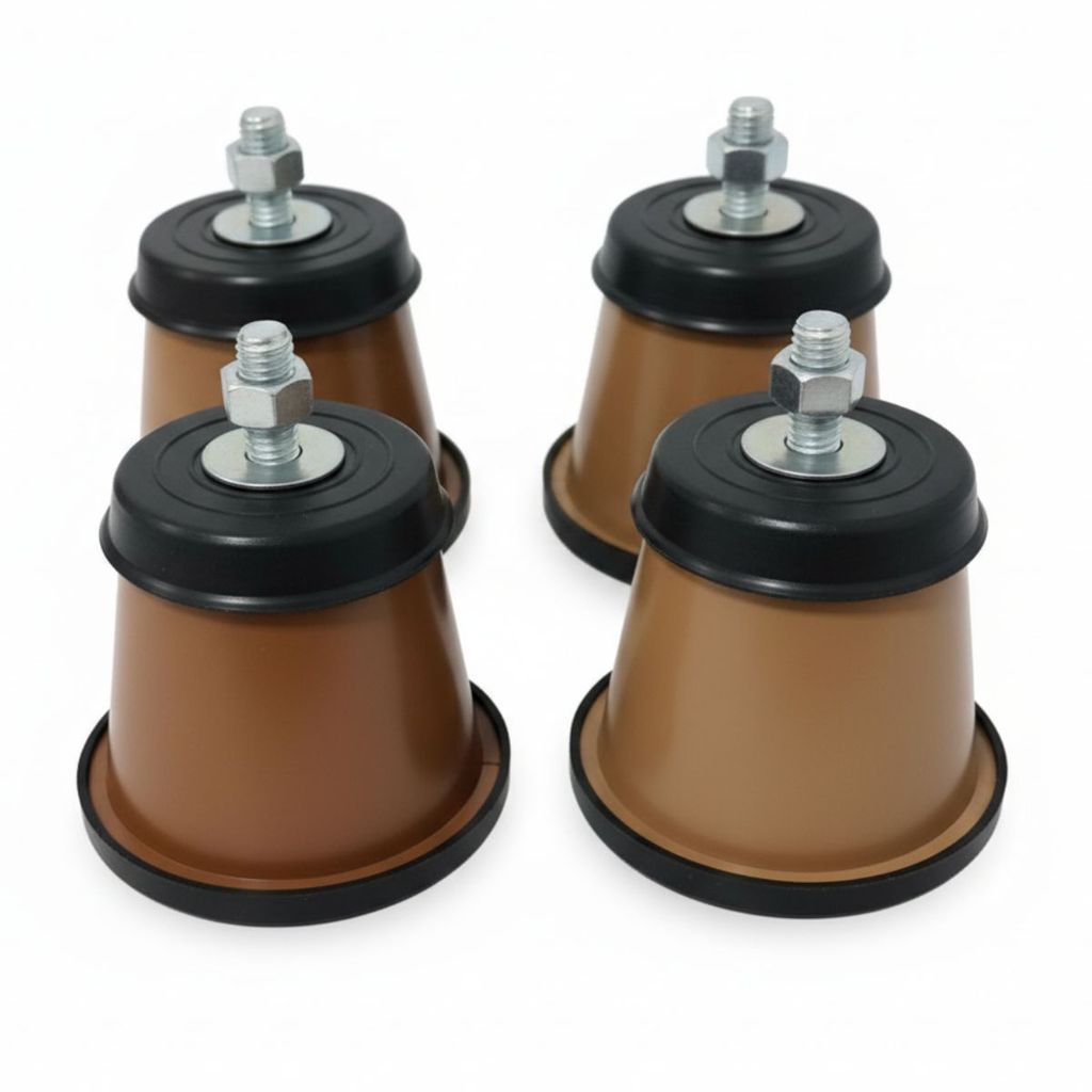 Rodízio Universal 4 Pés Marrom 380kg Capacidade Mova Eletrodomésticos sem Esforço Limpeza Prática