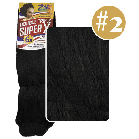 Cabelo Jumbo Super X Jumbão Tranças Box Braid Kanekalon Zhang Hair CASTANHO ESCURO 2