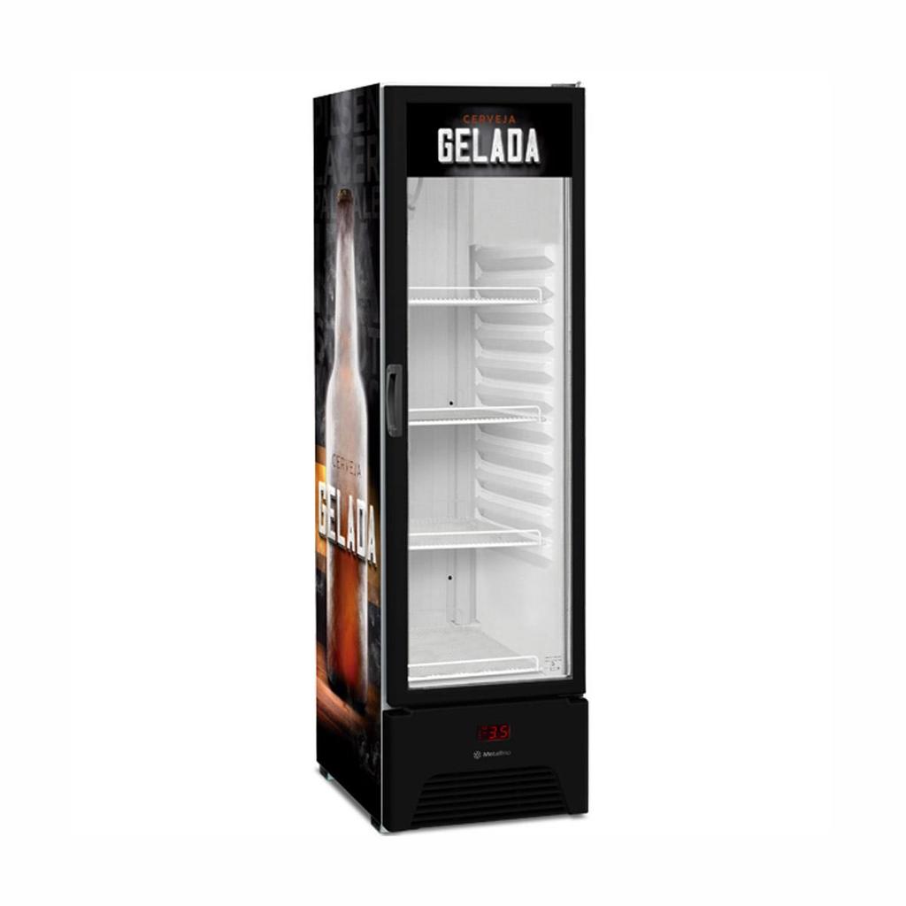 Cervejeira Expositor Vertical Porta de Vidro 293/337 Litros VN28RP Optima Adesivada 220V - Metalfrio
