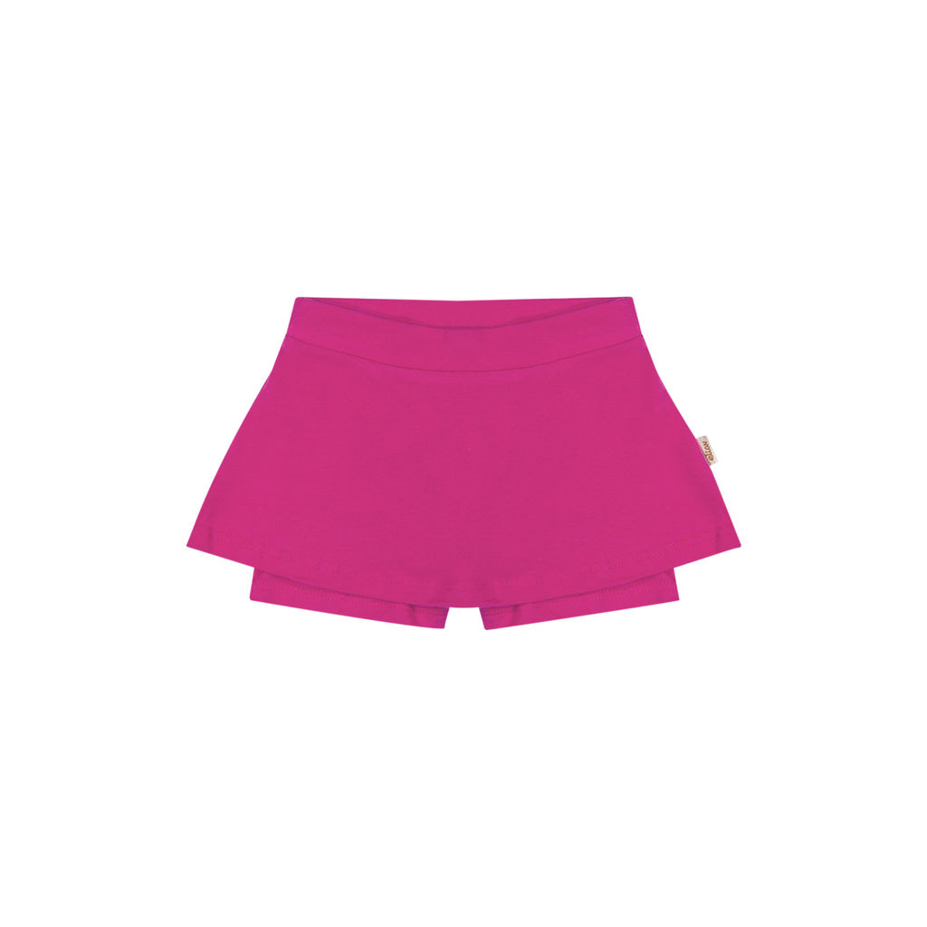 Saia Infantil Menina Básica Com Short Elian Rosa em Oferta na Shopee