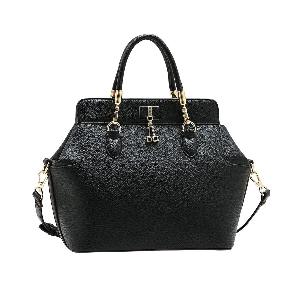 Bolsa Tote Atemporal de Mão Preta Chenson