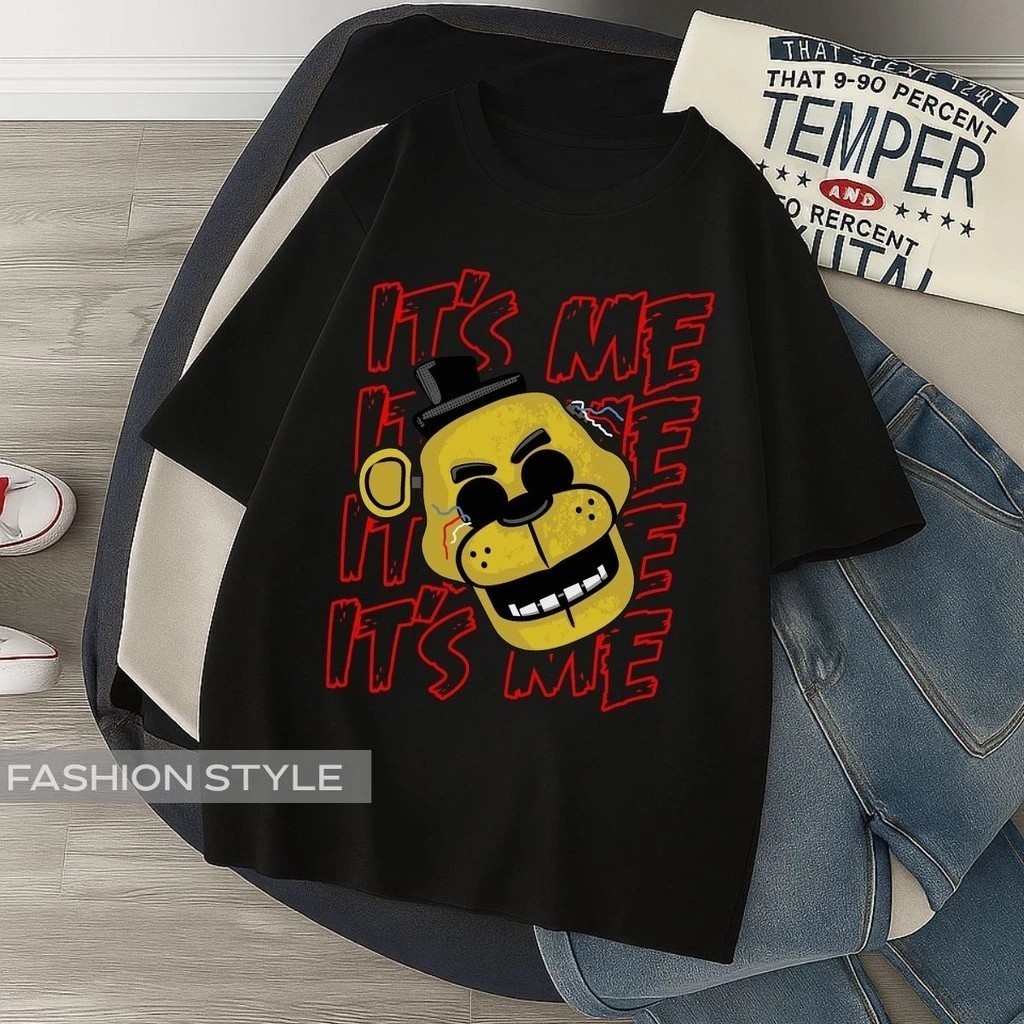 Camiseta Unissex Its Me Golden Fred Lançamento Camiseta 100% Algodão Camisetão Solta Plus Size Camiseta - R&V Collection