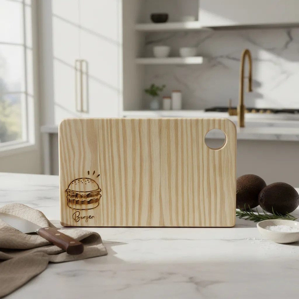 Tábua Para Sanduíche, Hambúrguer, Kit C/ 10 Unid., Madeira