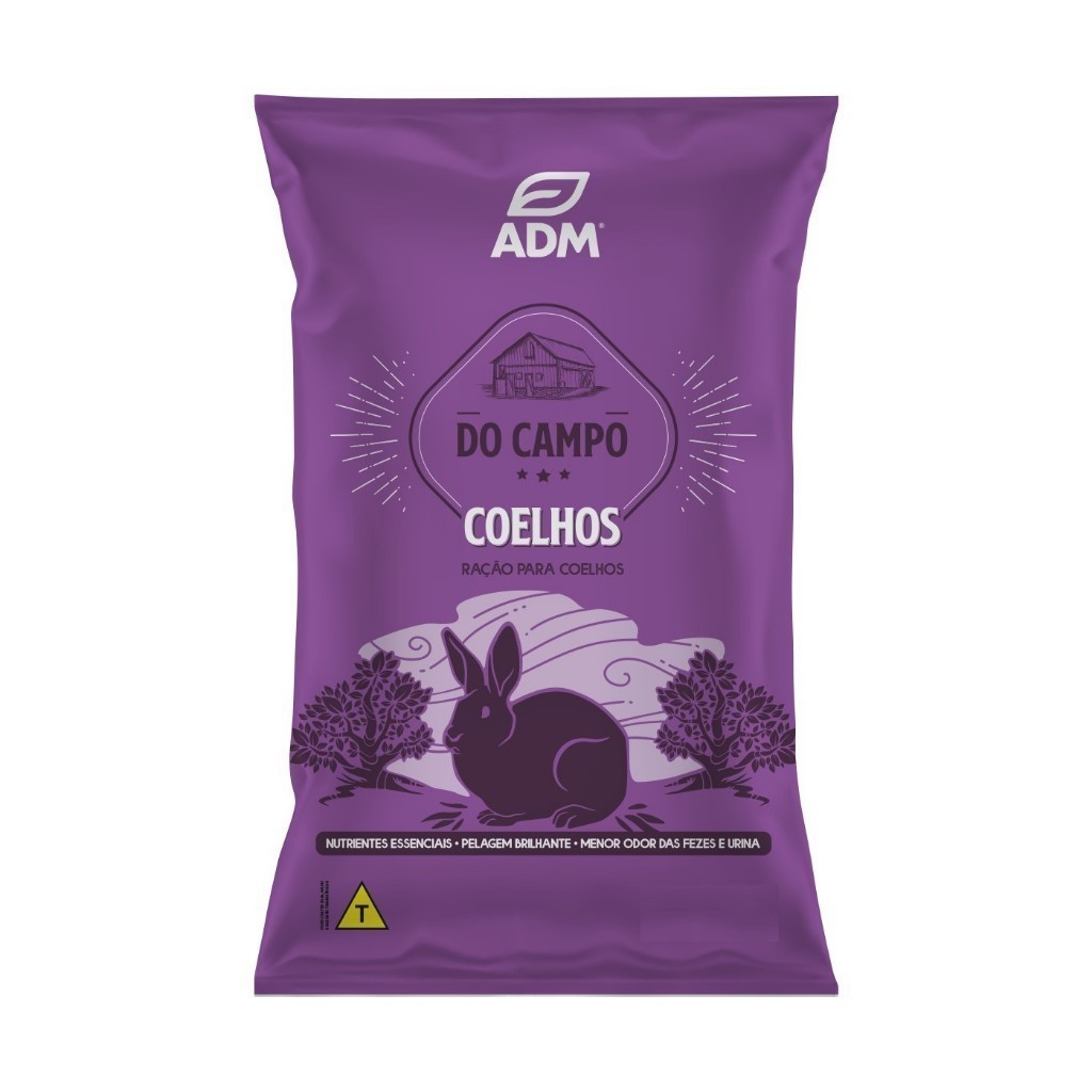 Ração Natural Adm Presence Para Coelhos Reduz Odor De Fezes 20kg