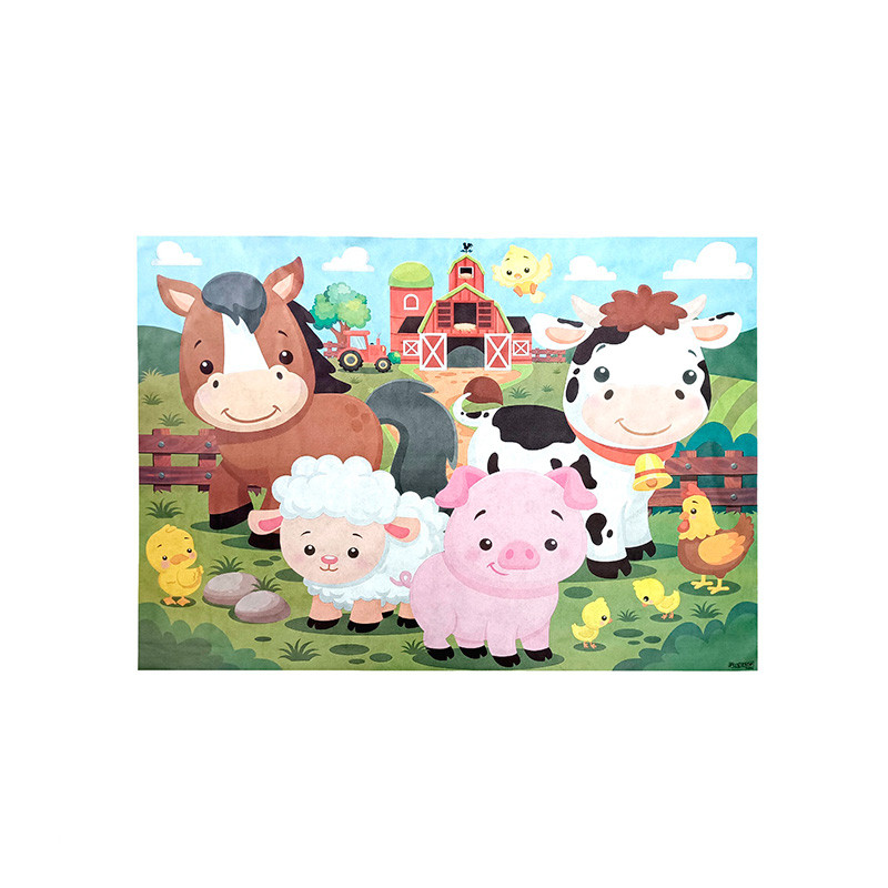 Painel TNT Fazendinha Feliz 1,40 X 1,03 Metros Painel Decorativo Festa Infantil em Oferta na Shopee