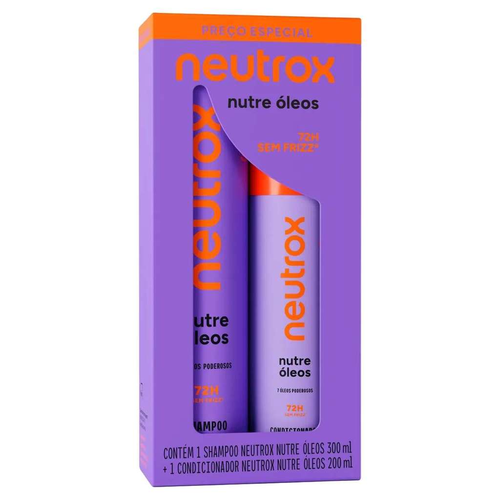 Kit neutrox nutre oleos shampoo 300ml e condiconador 200ml