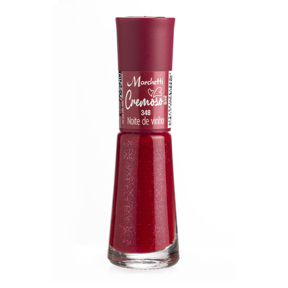 Esmalte Marchetti Cremoso Cor 348 Noite de Vinho 8ml em Oferta na Shopee