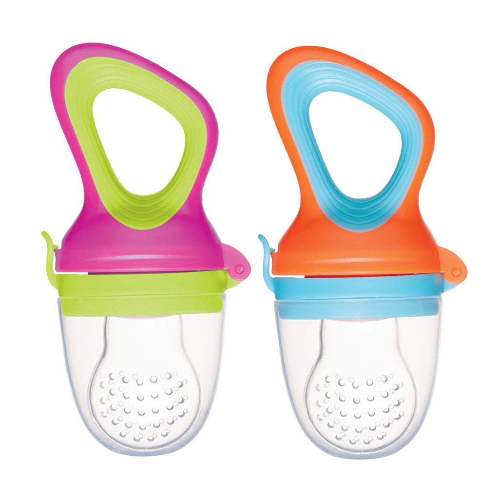 Porta Frutinha Alimentadora Silicone Azul Buba em Oferta na Shopee