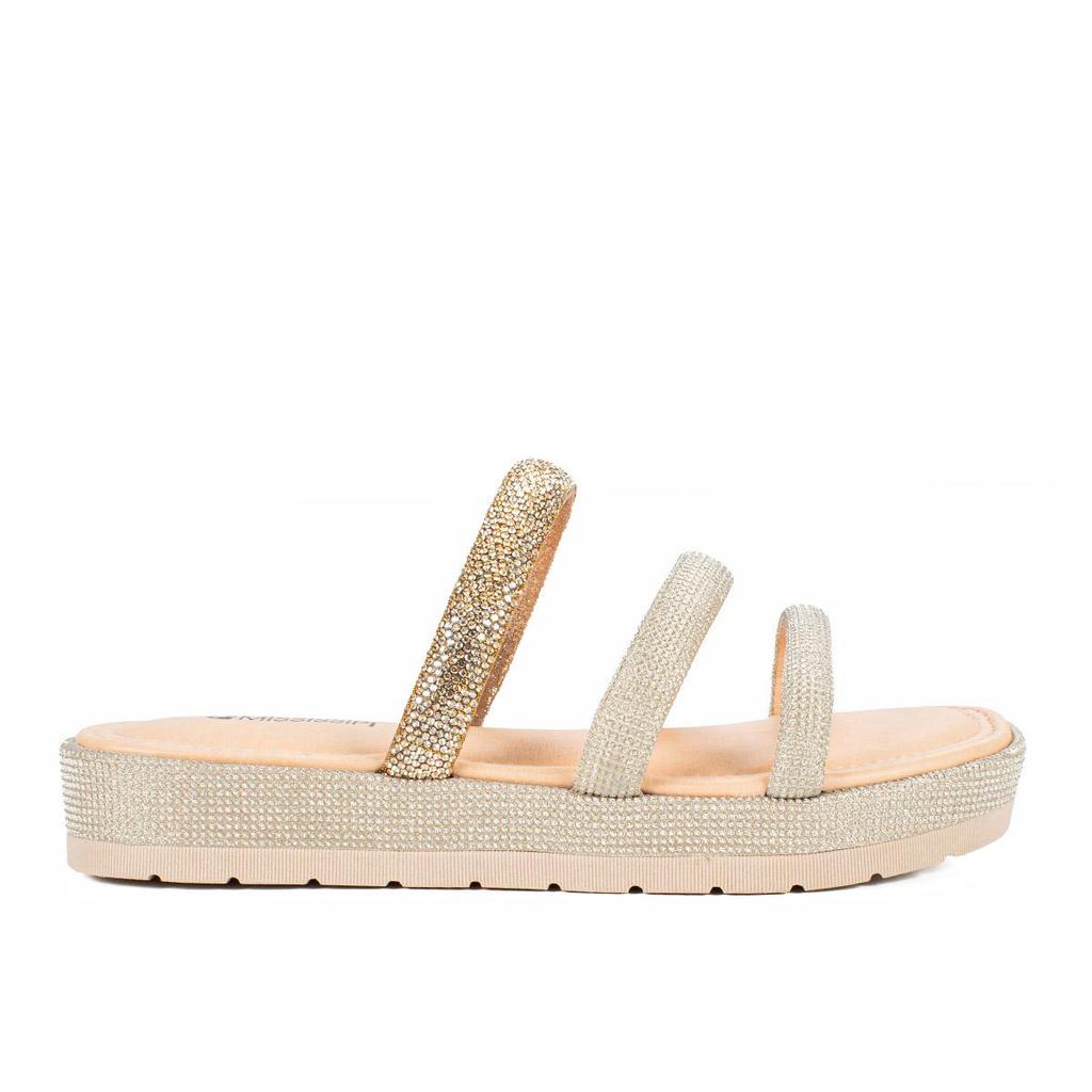 Slide Mississipi Flatform Com Brilhos MB811 em Oferta na Shopee
