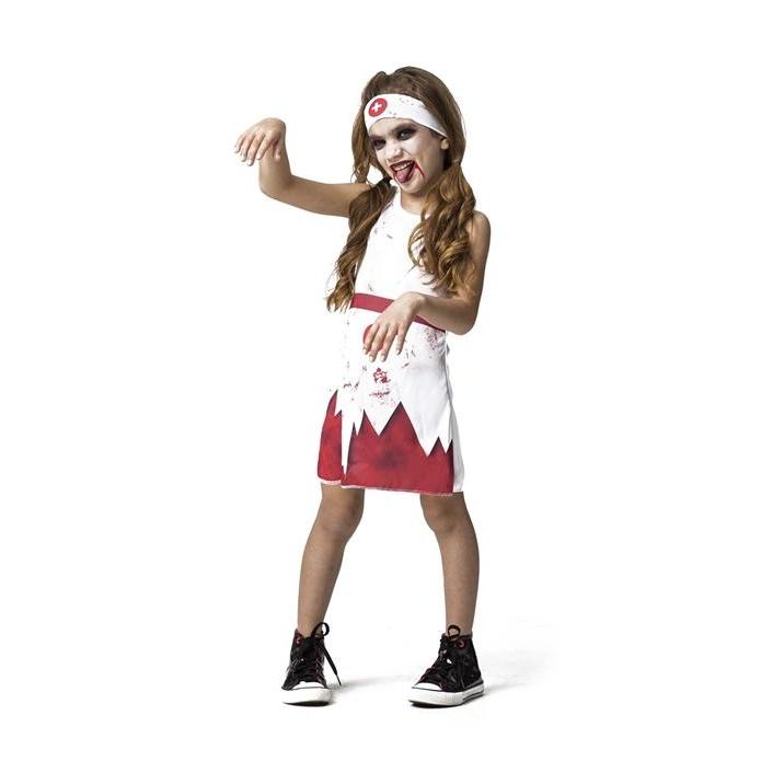 Fantasia Zumbi Infantil de Halloween Vestido Enfermeira Feminina em Oferta na Shopee