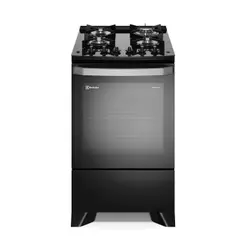 Fogão 4 bocas Electrolux Preto Experience c/ Mesa de Vidro, Grill e PerfectCook360 (FE4CP)