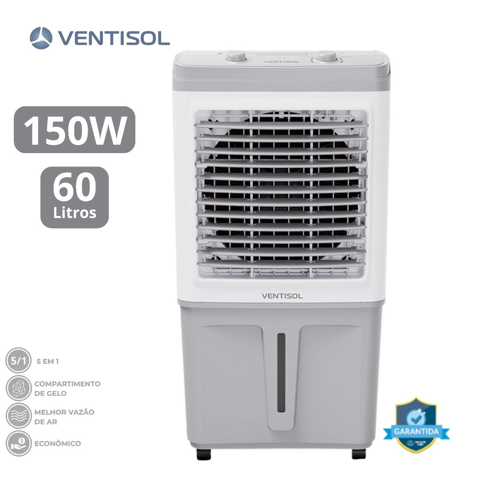 Climatizador de Ar Frio Ventisol 60 Litros 150W