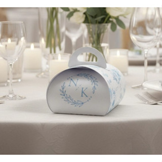 Caixinha Embalagem Personalizada Para Bem Casado, Sabonete ou Doces Finos -  AZUL SERENITY em Oferta na Shopee