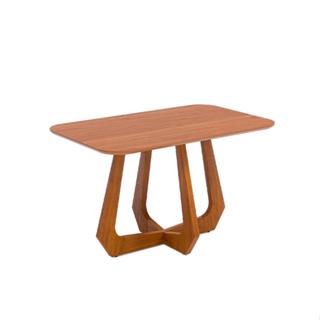 Mesa de Jantar Retangular com Tampo de MDF Bromélia Cinamomo 140 cm em Oferta na Shopee