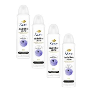 Kit 4 Desodorantes Dove Antitranspirante Aerossol Invisible Care 150ml em Oferta na Shopee