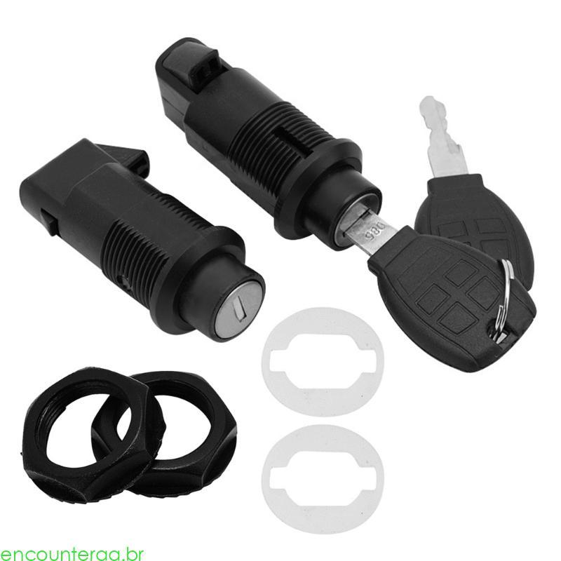 Encountera Alforje Rígido Para Motocicleta, Conjunto Chaves Bloqueio Caixa Traseira Metal, Trava Segura