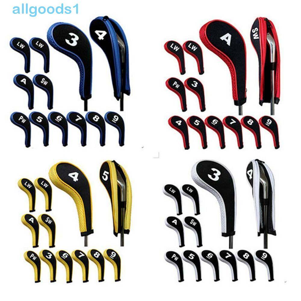 ALLGOODS Zíper Capa De Cabeça De Golfe 12 Pçs Pólo De Ferro Durável 3-9 , P , S , A Com Design Numérico Conjunto De Capa