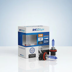 Par De Lâmpada Super Branca H8 8500k 12v 35w ShockLight