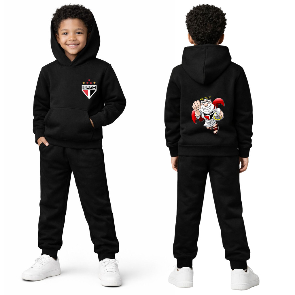 Conjunto Moletom Infantil Times Brasileiros Futebol - Alta Qualidade em Oferta na Shopee