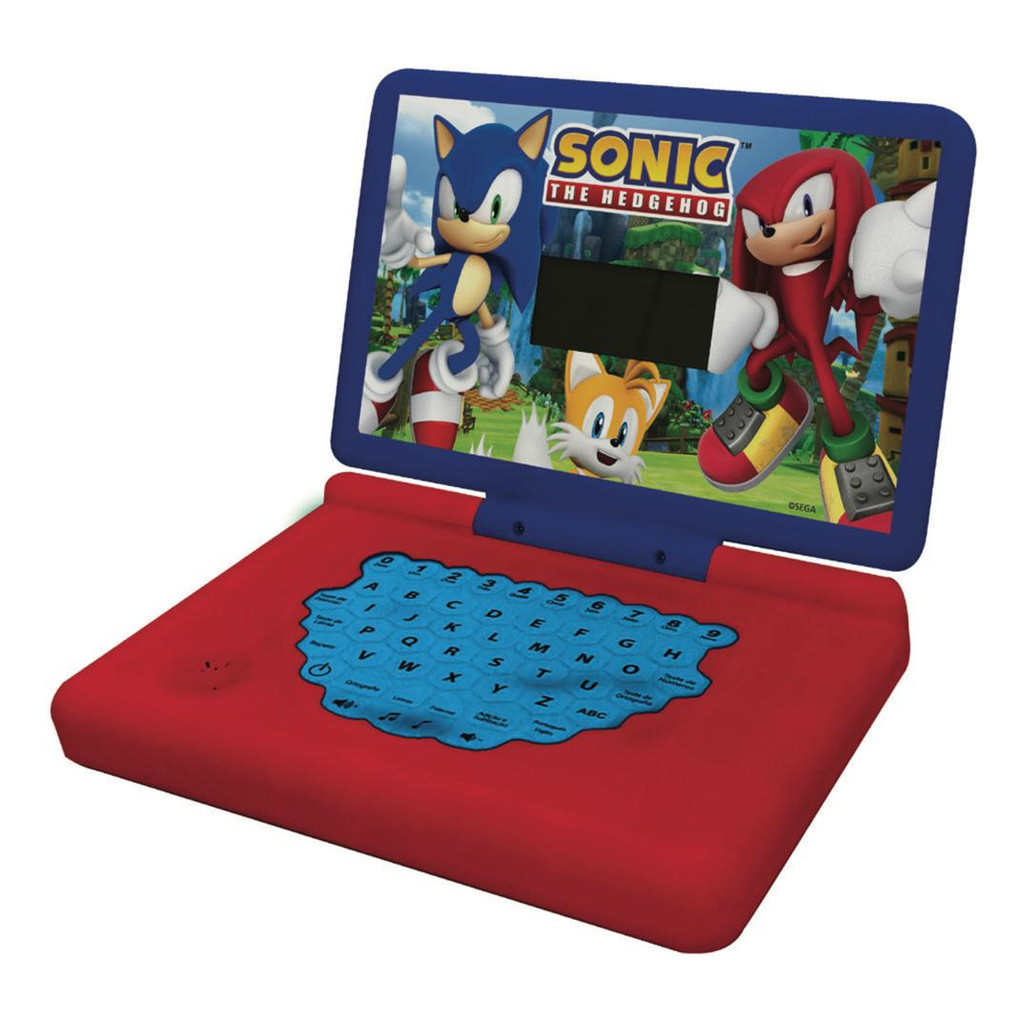 Laptop Minigame Notebook Infantil Bilíngue Sonic Colorido