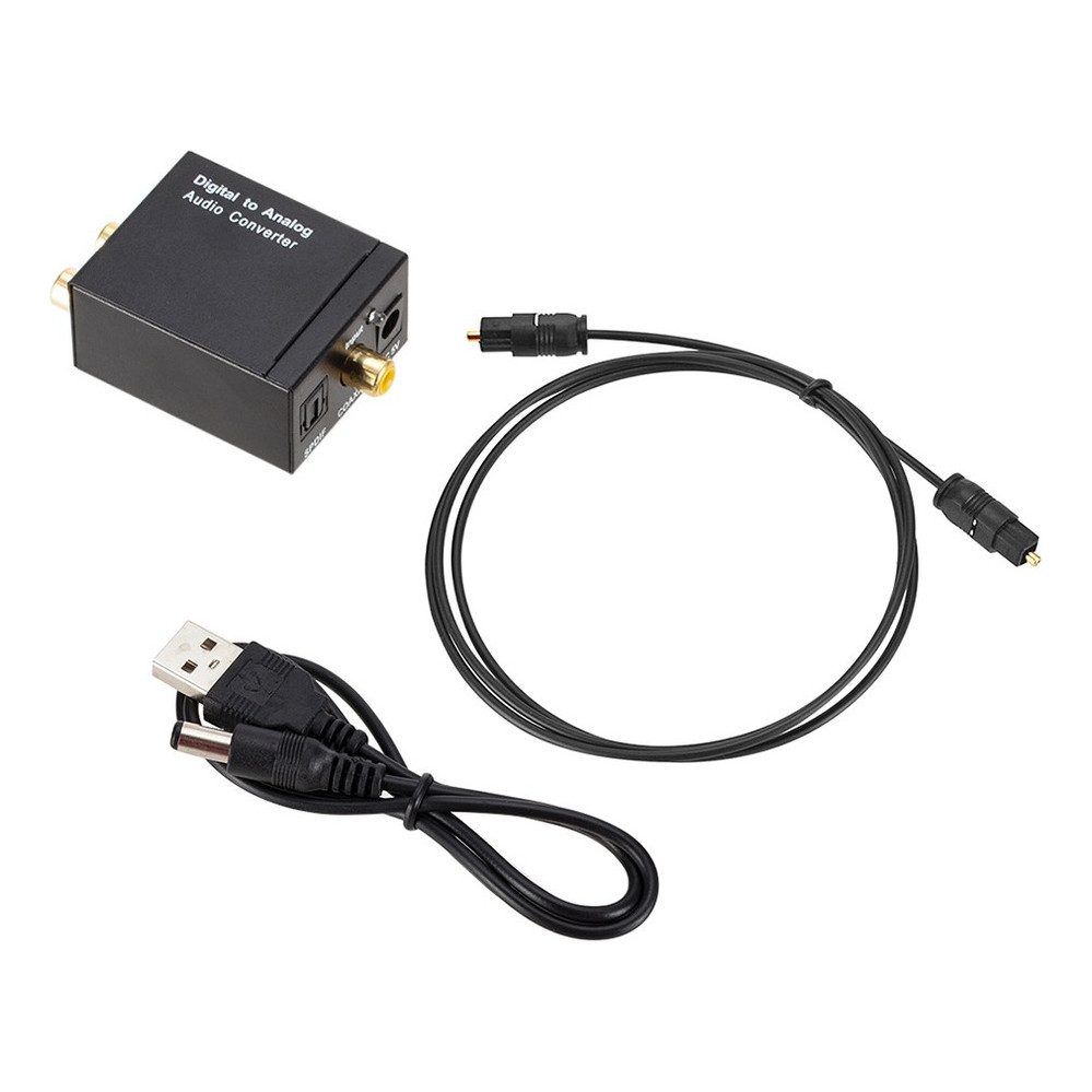 Decodificador De Áudio Digital Conversor De Fibra Óptica