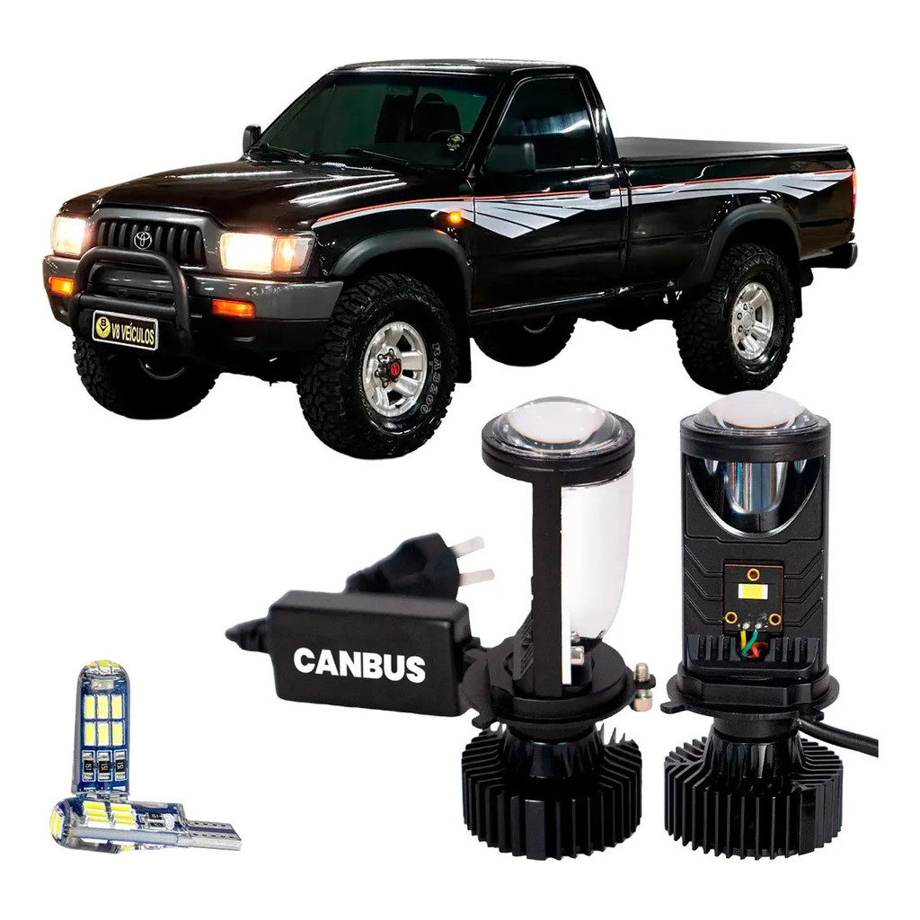 Lampadas Ultra Led Toyota Hilux 2002 A 2005 H4 30000lm