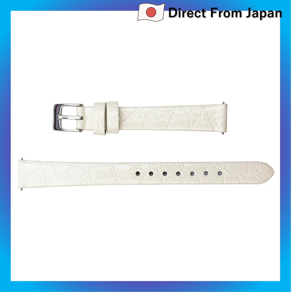Pulseira para relógio Seiko RS11C, 12 mm, couro bovino com textura de crocodilo e acabamento em esmalte, Smart Change, f