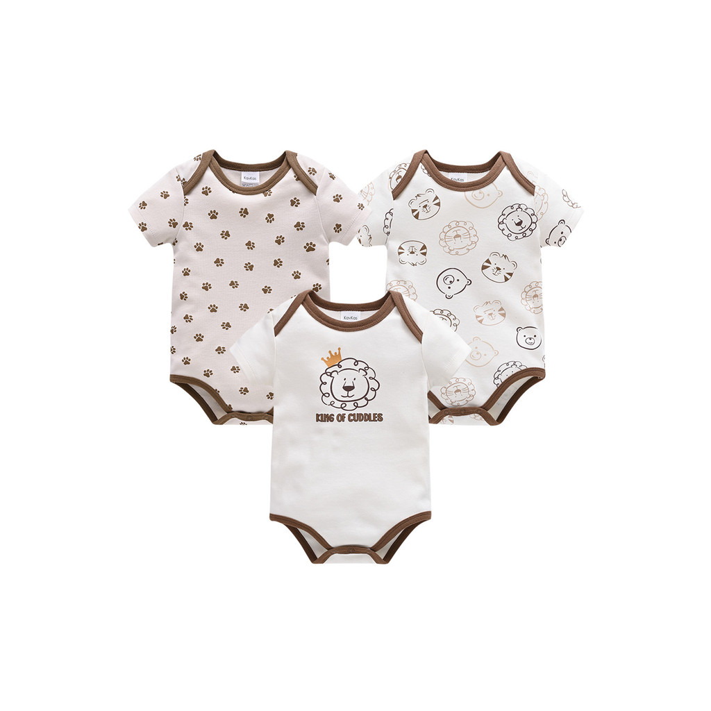 Verão roupas de bebê novo estilo algodão 0-1 anos de idade bebê roupas de bebê conjunto de 3 peças bebê menino triângulo