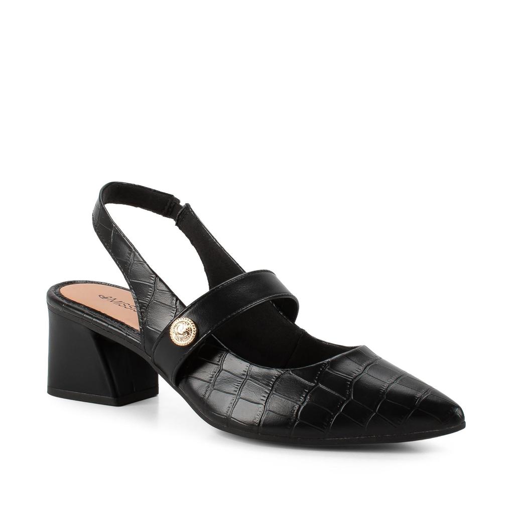 Scarpin Mississipi de Salto Bloco Feminino J1151 em Oferta na Shopee
