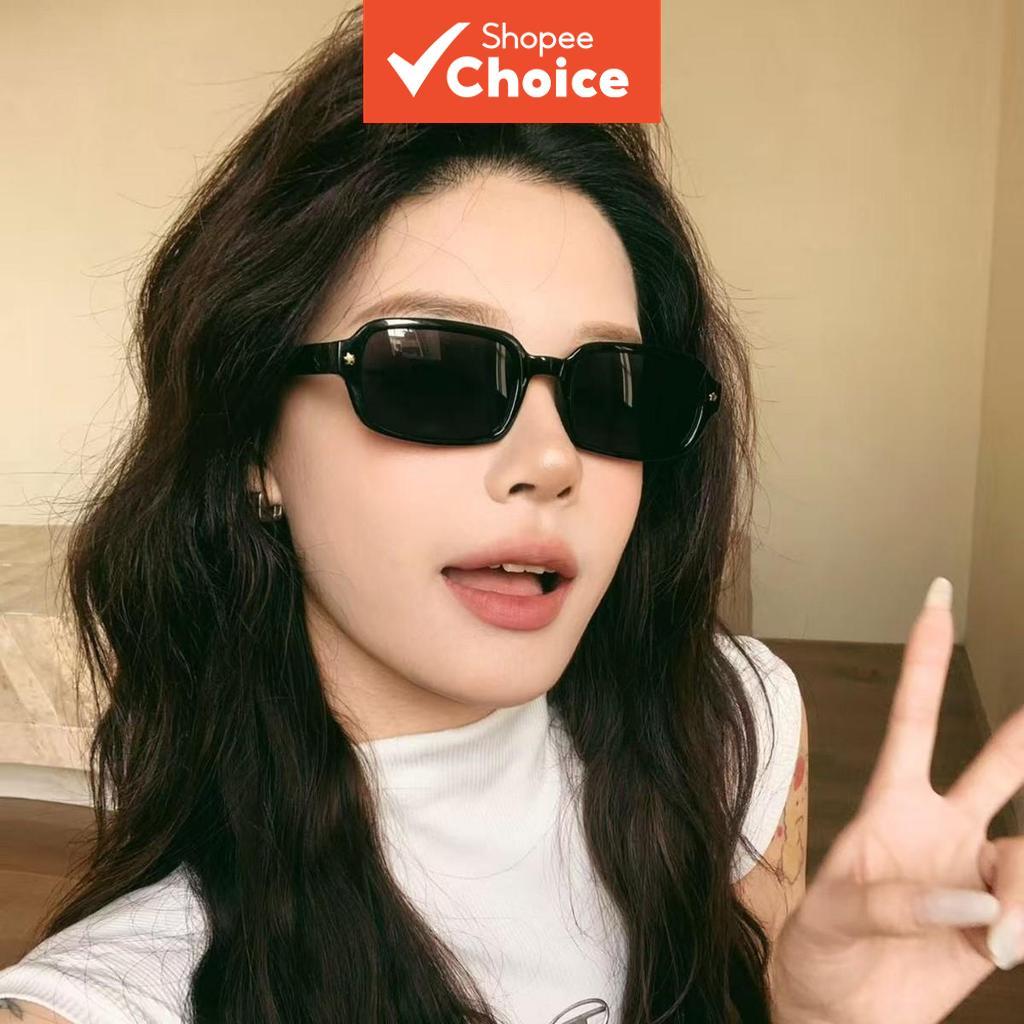  Óculos de sol estrela armação quadrada, óculos de sol da moda estilo internet, óculos de sol para proteção UV e
