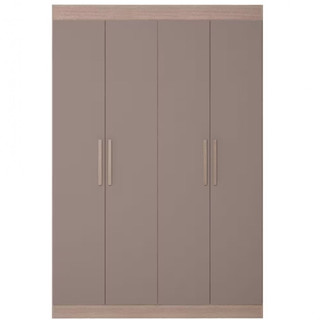Guarda-Roupa Ville com 4 Portas 2 Gavetas e 2 Prateleiras 134cm de largura Bartira