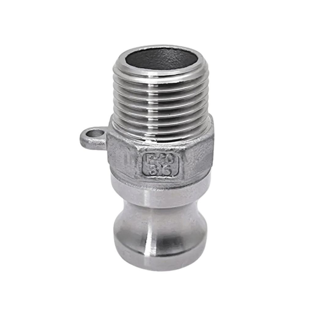 Conector Engate Rápido Camlock Rosca Macho 1/2 Bsp Inox 316