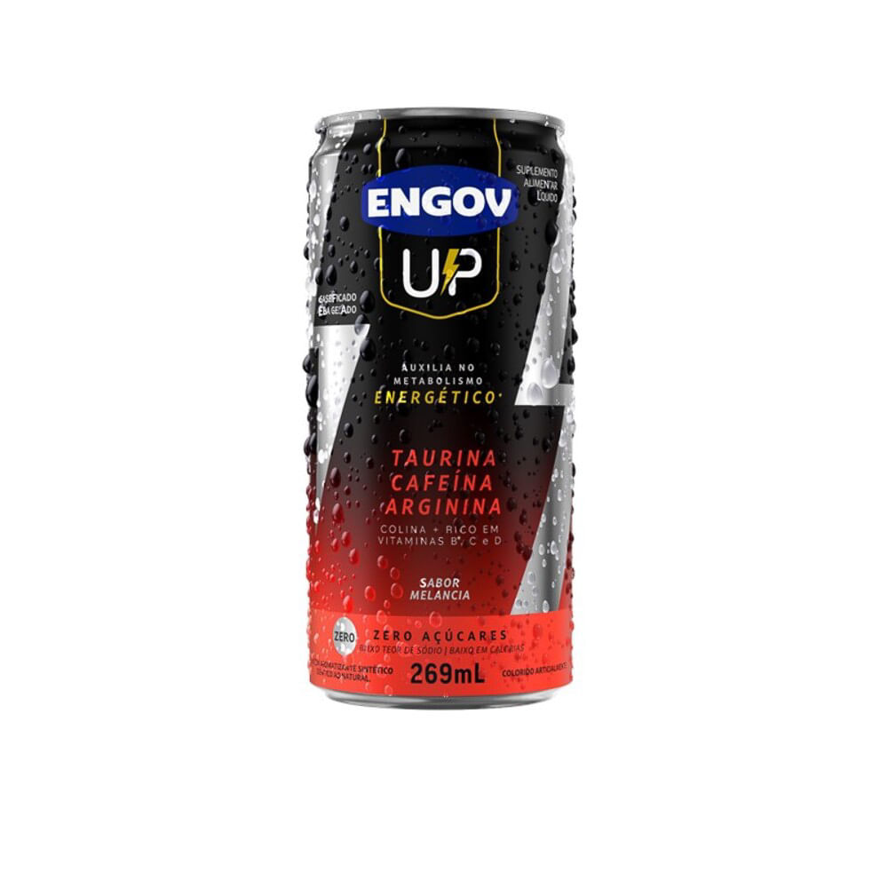 Energético Engov UP Taurina Cafeína e Arginina Sabor Melancia Zero Açúcares 269ml em Oferta na Shopee