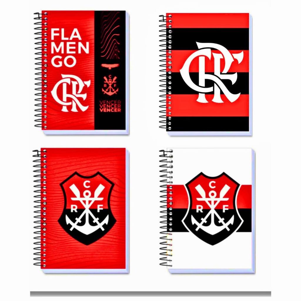 Caderno Flamengo Universitário 01, 10 ou 20 Matérias em Oferta na Shopee