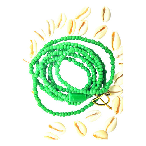 Colar Guia De Oxóssi Orixá Com Pingente Umbanda/candomblé Verde