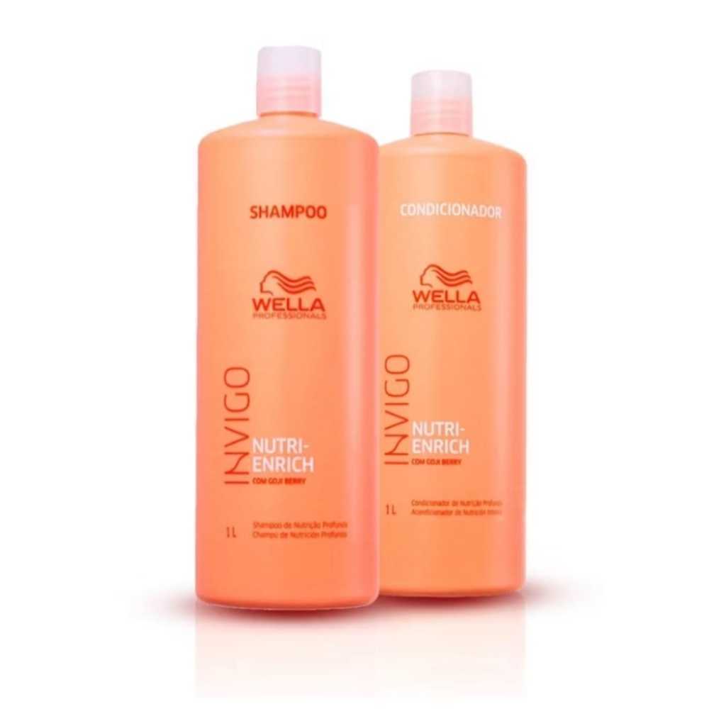 Kit Wella Pro Invigo Enrich Shampoo 1L + Condicionador 1L