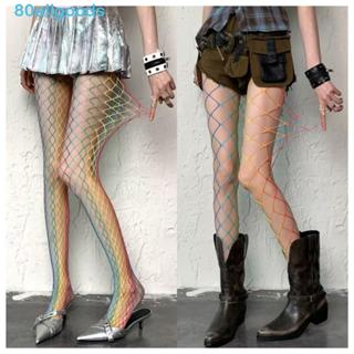 ALLGOODS1 Meia-Calça Oca , Meias Arrastão Arco-Íris Coloridas Dopamina De Malha Estilo Menina Quente em Oferta na Shopee